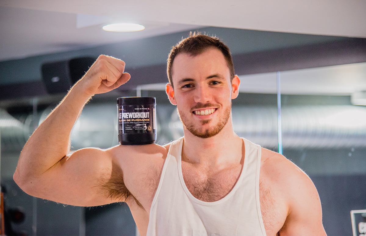 Photo de Jeremy, athlète et modèle photo pour LE PREWORKOUT.
